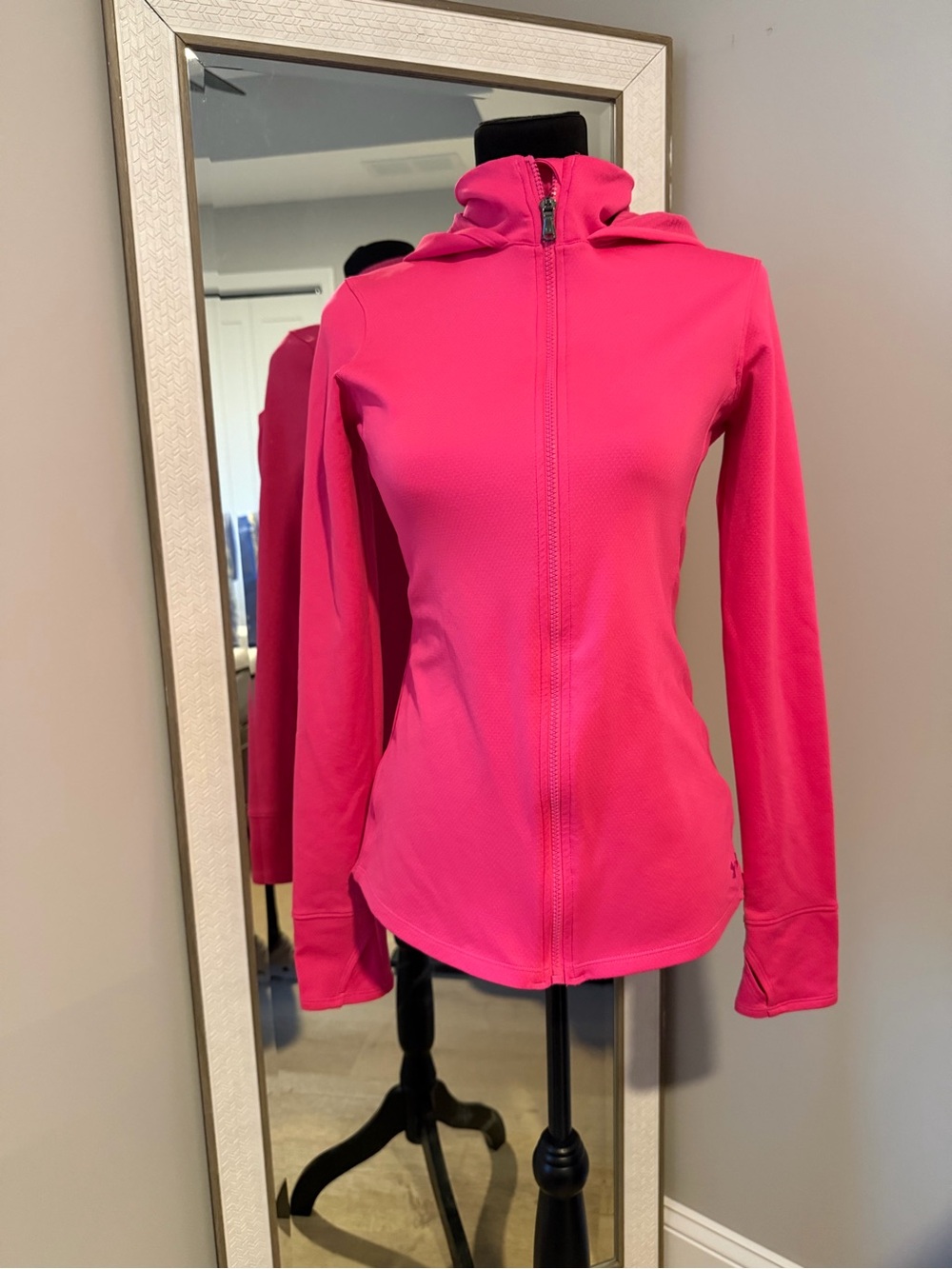 Under Armour Women’s Hot Pink Zip-Up Hoodie Jacket